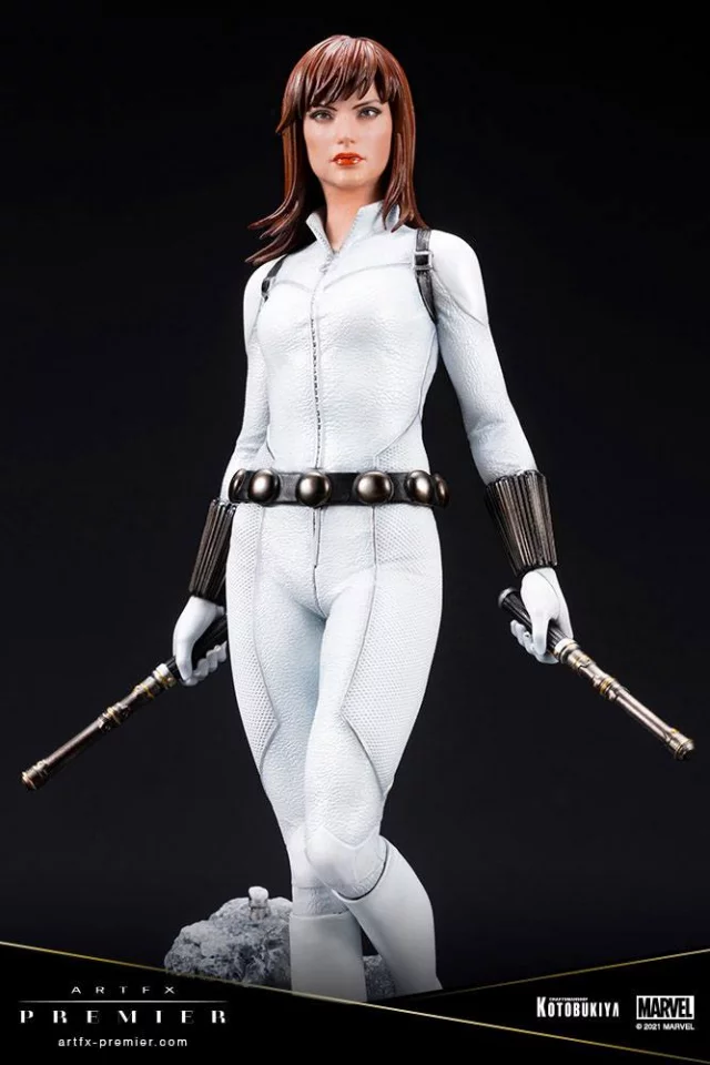 Soška Marvel - Black Widow White Costume Limited Edition (ArtFX Premier)