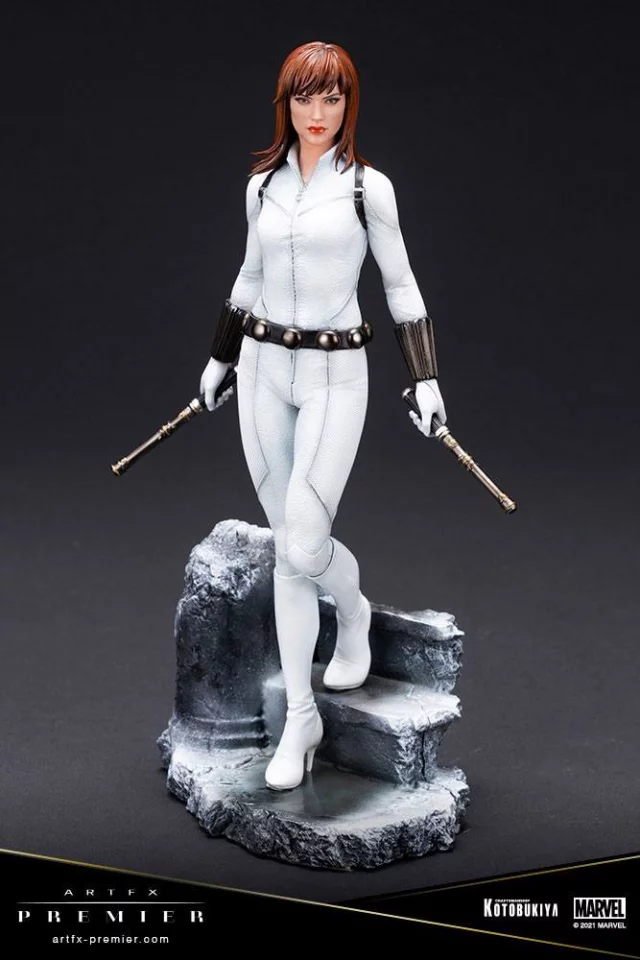 Soška Marvel - Black Widow White Costume Limited Edition (ArtFX Premier)