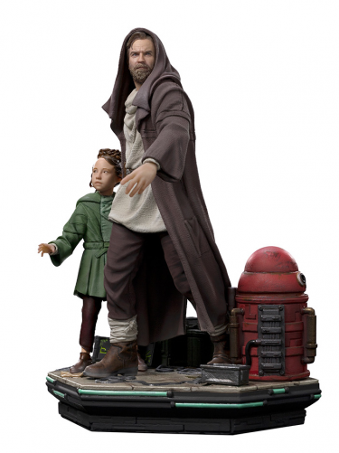 Soška Star Wars: Obi-Wan Kenobi - Obi-Wan & Young Leia Art Scale 1/10 (Iron Studios)