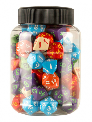 Kostka Jar of Dice II - D4, D6, D8, D10, D12, D20, D100 (náhodný výběr) (1ks)