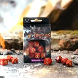 Kostky Dragons - červeno-zlaté