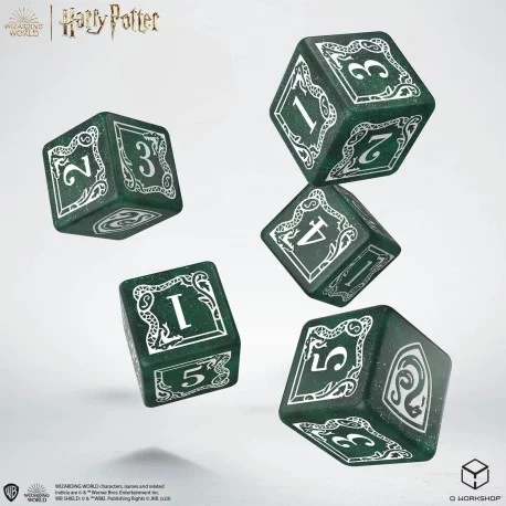 Set váčku a kostek Harry Potter - Slytherin