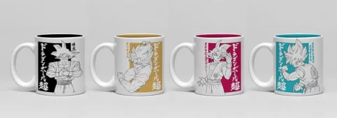 Hrnek Dragon Ball - Goku Espresso Sada - 4 ks