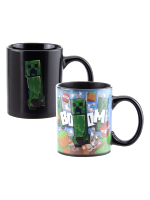Hrnek Minecraft - Creeper (měnící se)