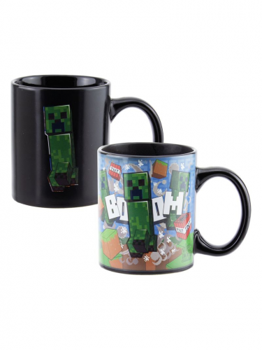 Hrnek Minecraft - Creeper (měnící se)