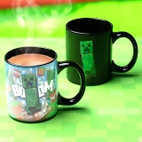 Hrnek Minecraft - Creeper (měnící se)