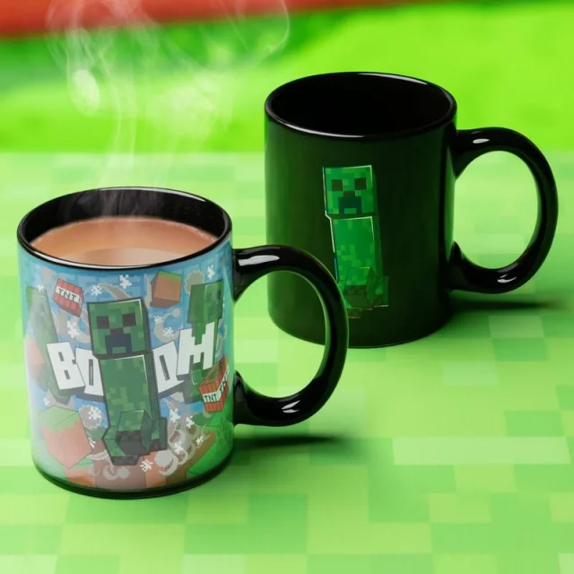Hrnek Minecraft - Creeper (měnící se)