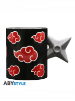 Hrnek Naruto Shippuden - Akatsuki Shuriken 3D