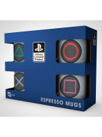 Hrnek PlayStation - Espresso Sada - 4 ks
