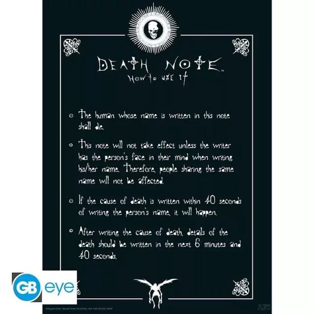 Plakát Death Note - Light & Death Note (sada 2 ks)