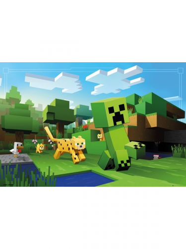 Plakát Minecraft - Ocelot Chase