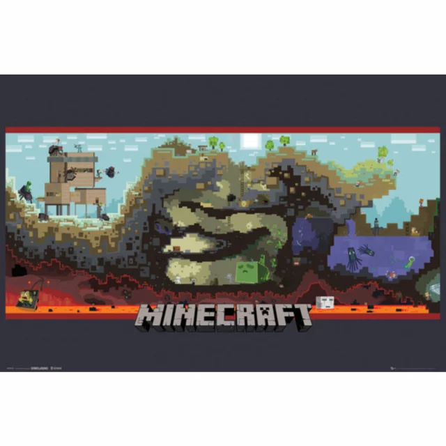 Plakát Minecraft - Underground