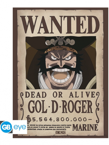 Plakát One Piece - Wanted Gol .D. Roger