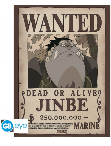 Plakát One Piece - Wanted Jinbe
