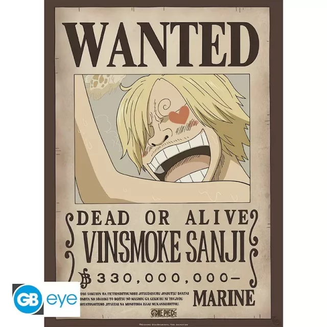 Plakát One Piece - Wanted Zoro & Sanji (sada 2 ks)