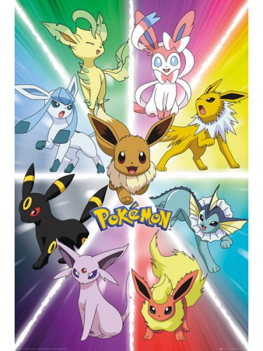 Plakát Pokémon - Eevee Evolution