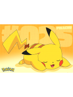 Plakát Pokémon - Pikachu Asleep