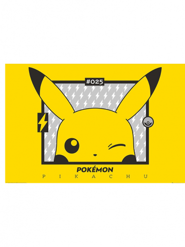 Plakát Pokémon - Pikachu Wink