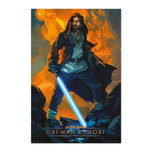 Plakát Star Wars: Obi-Wan Kenobi - Flames Painting