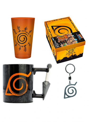 Dárkový set Naruto - Shippuden (sklenice, hrnek, klíčenka)
