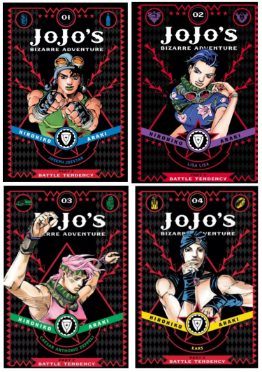 Výhodný set komiks JoJo's Bizarre Adventure: Part 2 - Battle Tendency ENG 1-4