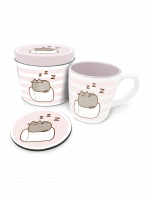 Dárkový set Pusheen - Pusheen plechovka (hrnek, podtácek)