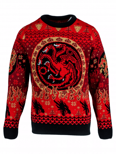 Vánoční svetr Game of Thrones - Targaryen Logo Jumper