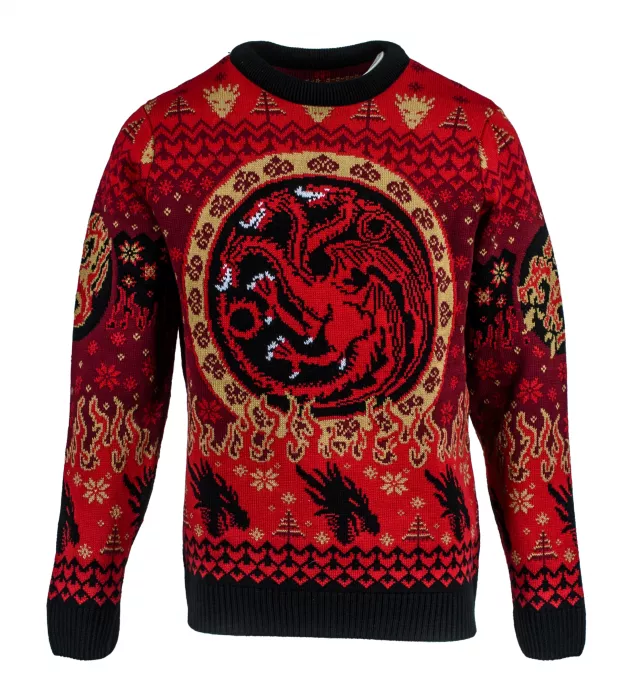 Vánoční svetr Game of Thrones - Targaryen Logo Jumper - Hra o trůny