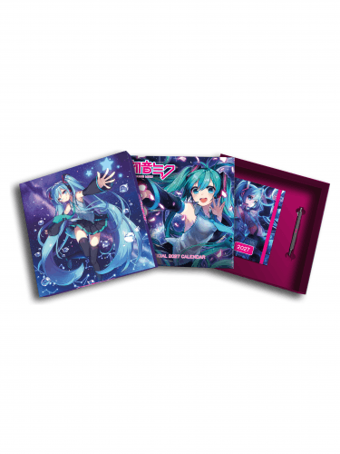 Dárkový set Hatsune Miku - kalendář 2027, zápisník, propiska