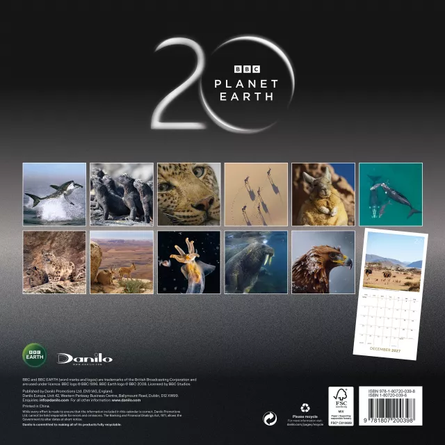 Kalendář BBC Earth 2027 - Zvířecí