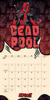 Kalendář Deadpool 2027 - Marvel