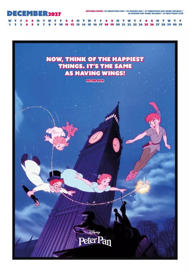 Kalendář Disney Classics Deluxe - Quotes 2027 (A3) - Disney pohádky
