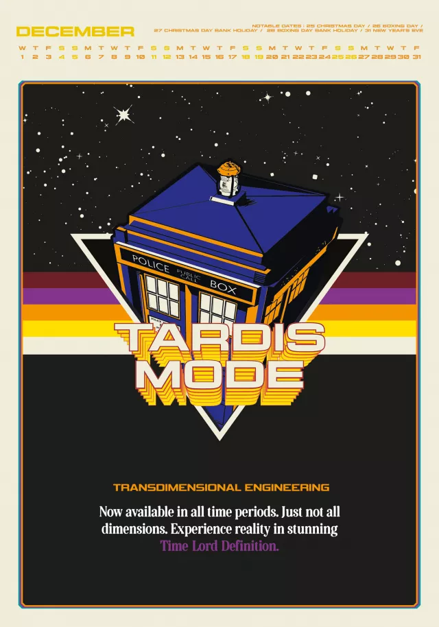 Kalendář Doctor Who Classic Deluxe 2027 (A3)