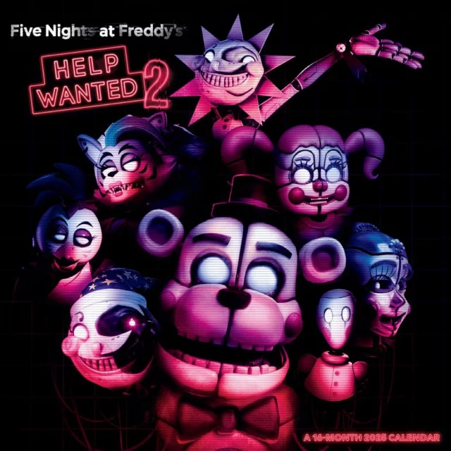 Kalendář Five Nights at Freddy's 2025 (poškozený obal)