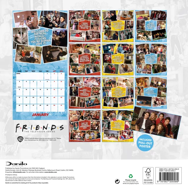 Kalendář Friends 2027