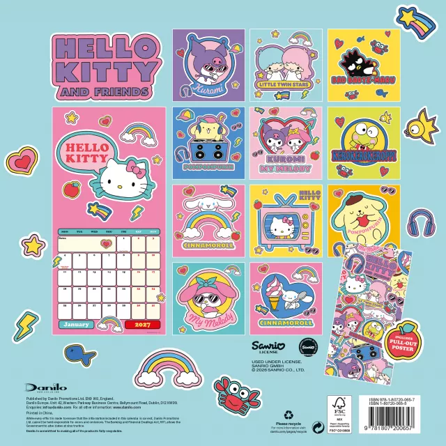 Kalendář Hello Kitty & Friends 2027