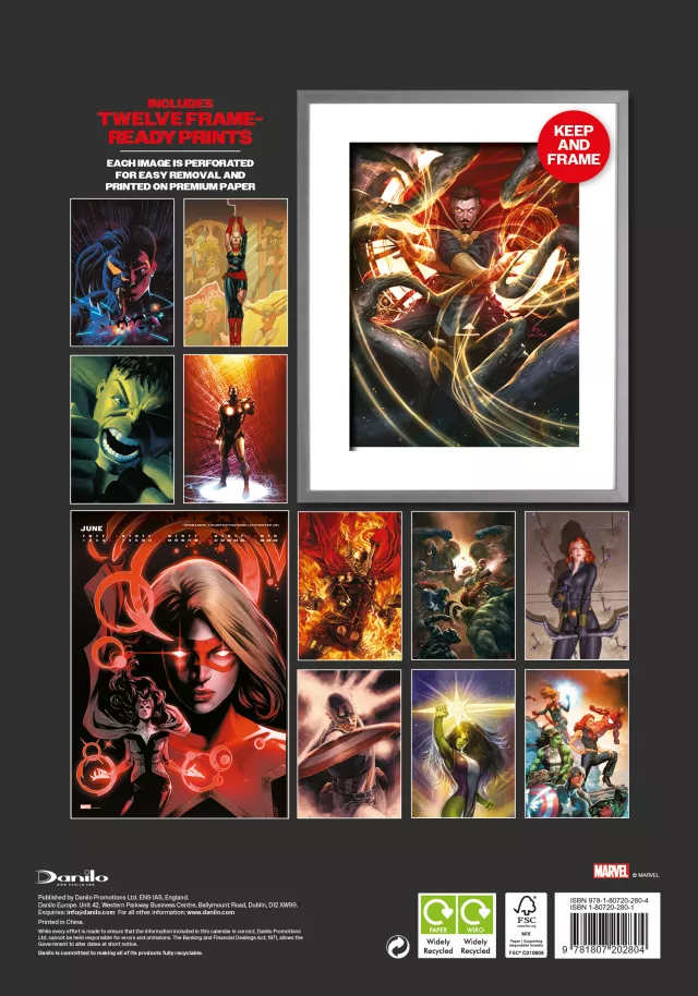 Kalendář Marvel Deluxe 2027 (A3)