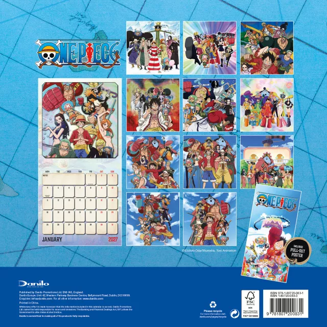 Kalendář One Piece 2027 - Anime