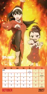 Kalendář Spy x Family 2027 - Anime