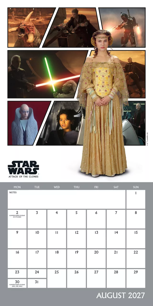 Kalendář Star Wars Classic 2027