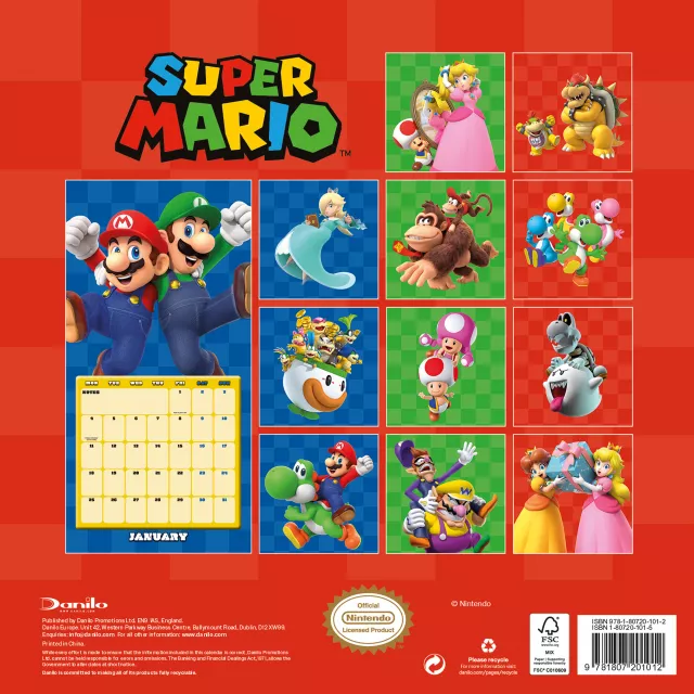 Kalendář Super Mario 2027