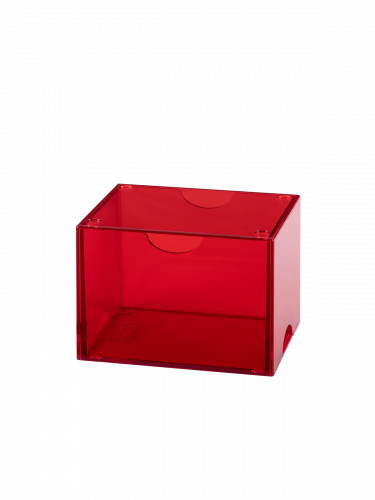 Krabička na karty Dragon Shield - Clear Red (Strongbox 100+)
