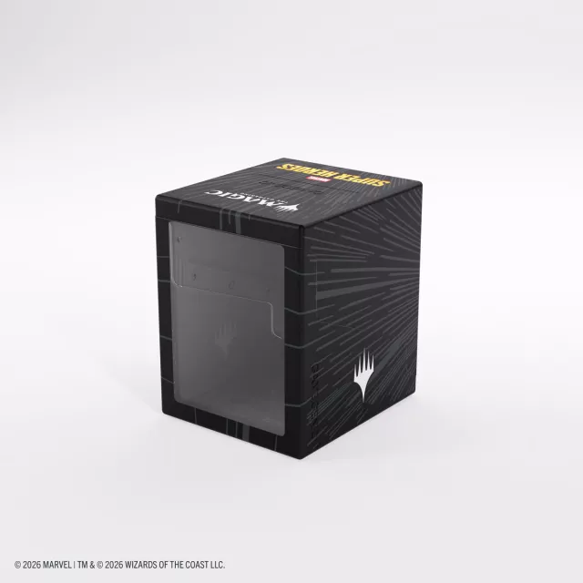Krabička na karty Gamegenic - Marvel Super Heroes - Bastion 100+ XL Comic Burst Black - Krabičky na karty