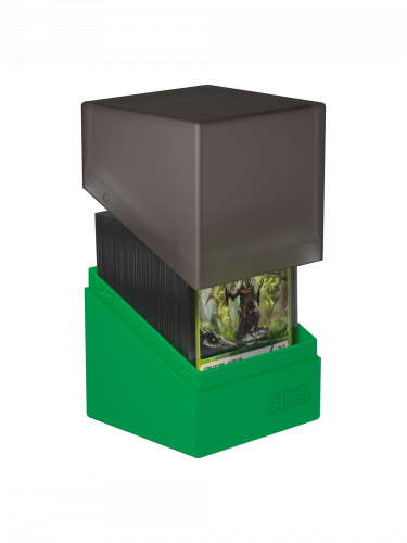 Krabička na karty Ultimate Guard - Boulder Deck Case Black/Green (100+)
