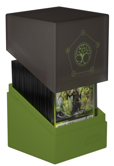 Krabička na karty Ultimate Guard - Boulder Deck Case Druidic Secrets Arbor (Olive Green) (100+)