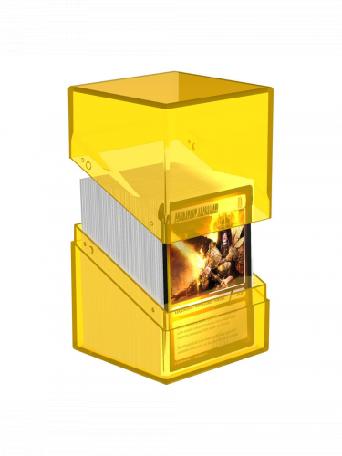 Krabička na karty Ultimate Guard - Boulder Deck Case Clear Amber (100+)