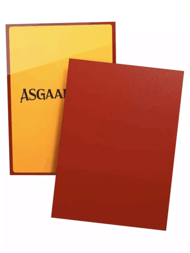 Ochranné obaly na karty Dragon Shield - Asgaardian Sleeve: Fiery Red Standard (104 ks)