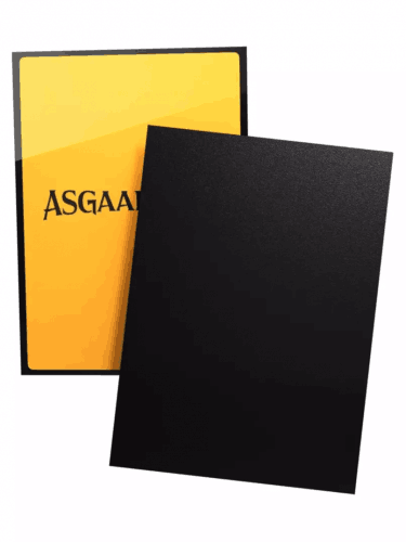 Ochranné obaly na karty Dragon Shield - Asgaardian Sleeve: Pure Black Standard (104 ks)