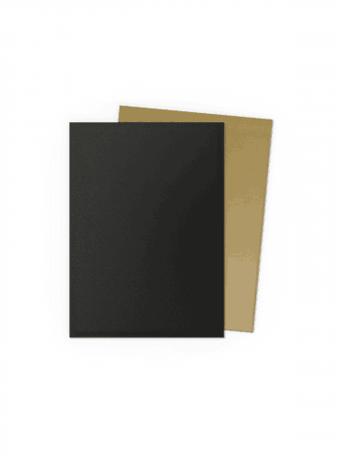 Ochranné obaly na karty Dragon Shield - Matte Dual Sleeves Black & Gold (100 ks)