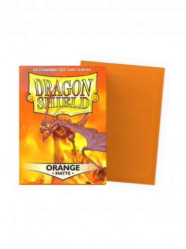 Ochranné obaly na karty Dragon Shield - Standard Sleeves Matte Orange (100 ks)